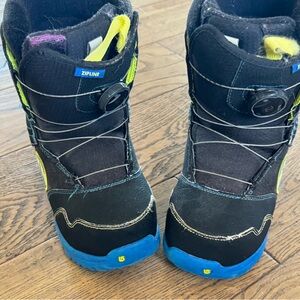 Burton Youth Zipline Boa Black and Blue Snow Snowboard Boot